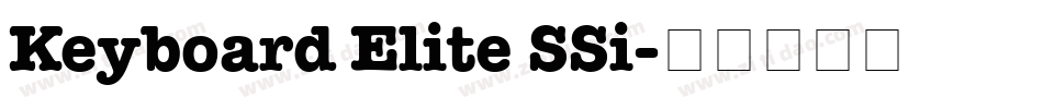 Keyboard Elite SSi字体转换